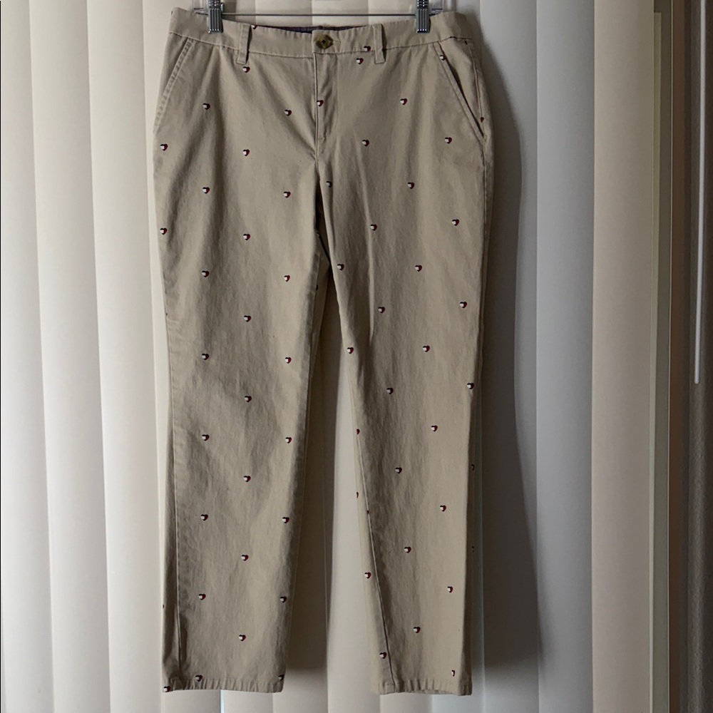 Tommy Hilfiger Tan Straight-Leg  Pants